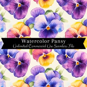 Watercolor Floral Seamless Print | Bird Seamless Pattern | Commercial Use Pattern | Repeating Print | Watercolor Tree Spring Seamless