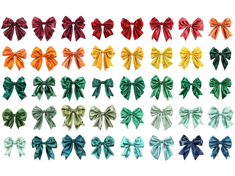 Bow Color Texture Satin Coquette Bow Clipart | Pink Coquette Bow PNG Clipart | Satin Bow ...