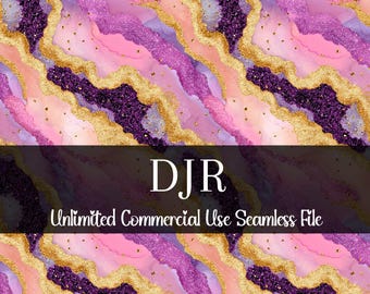 Watercolor Marble Geode Pattern | Gold Seamless | Commercial Use Pattern | Repeating Print | Tie Dye Seamless PNG | Fabric Seamless