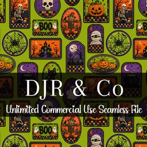 Spinne Halloween Patchwork Nahtlose Datei | Digitale Papiermuster | Digitale Designs | Stoff nahtlose Muster | Junge Nahtlos | Spinnennetze