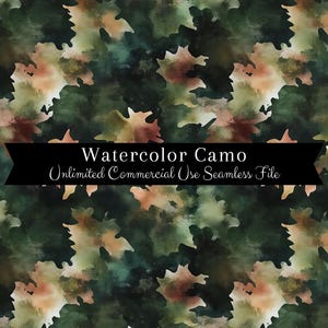 Impresión sin costuras de camuflaje de acuarela / Patrón sin costuras de camuflaje de la vieja escuela / Patrón de uso comercial / Impresión repetida / Camuflaje de acuarela PNG
