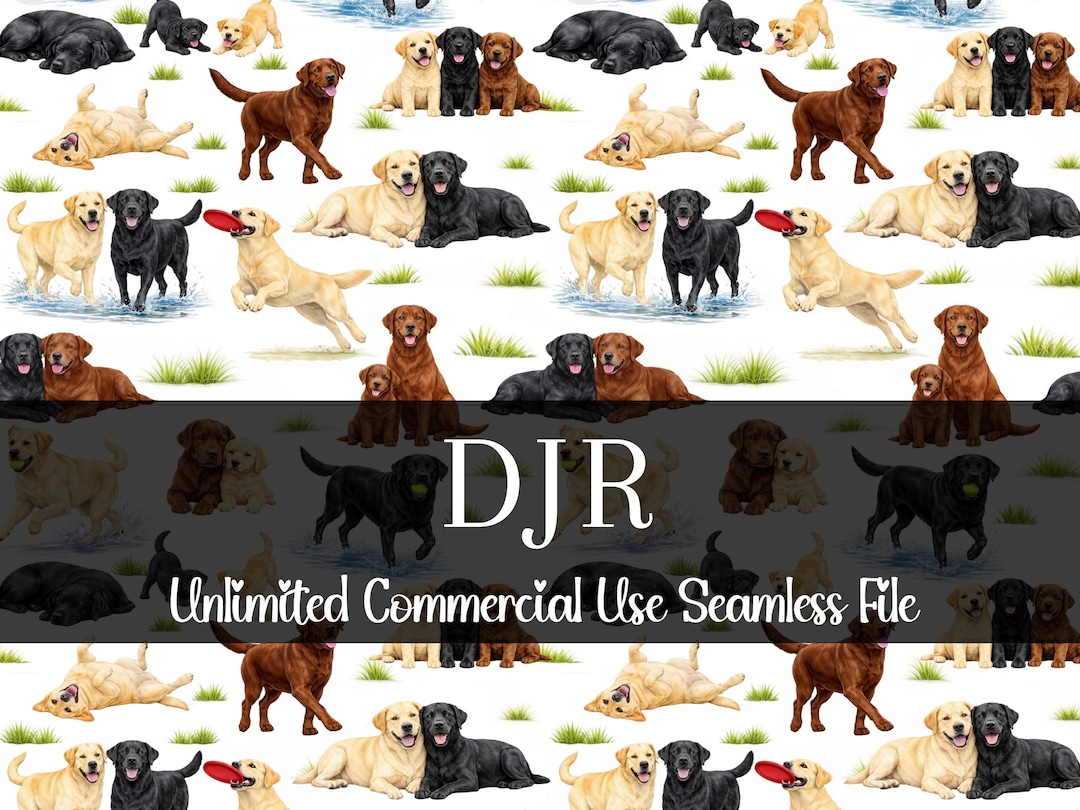 Labrador Pattern Wallpaper Seamless Labrador Retriever | Watercolor Dogs | Pet Backgrounds ...