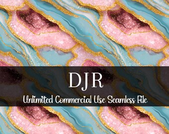 Watercolor Marble Geode Pattern | Gold Seamless | Commercial Use Pattern | Repeating Print | Tie Dye Seamless PNG | Fabric Seamless