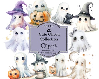 Cute Ghost Clipart | Spooky Vibes PNG | Halloween Png | Digital Download | Halloween Clipart Spooky | Witch Ghost Clipart | Fall Png