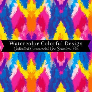 Estampado sin costuras con efecto tie-dye en acuarela / Patrón sin costuras con efecto arcoíris / Patrón para uso comercial / Impresión repetida / PNG sin costuras con efecto tie-dye en acuarela