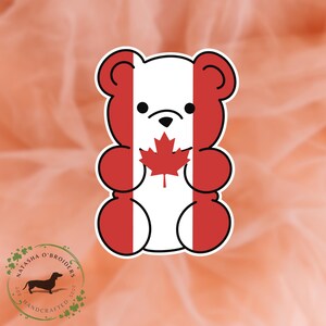 Sticker drapeau du Canada , Vinyle autocollant , Sticker imperméable , Sticker pour ordinateur portable , Sticker bouteille d'eau , Sticker drapeau , Sticker mignon