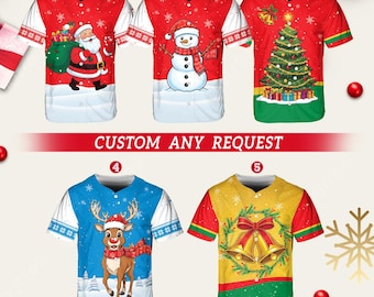 Aangepaste kersthonkbaltrui, kerstmanshirt, ontwerp sneeuwpop rendierboom, vakantie-outfit, kersthonkbal, grappige aangepaste naam kerstcadeau