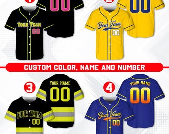 Gepersonaliseerde honkbaltrui, aangepaste naam en nummershirt, teamhonkbalshirt, sporttrui, aangepaste sportkleding, honkbalcadeau, kleding