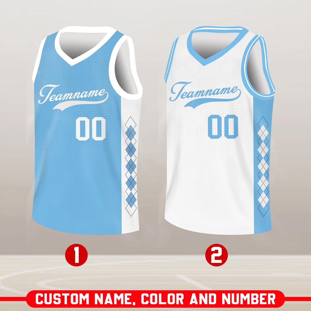Custom Basketball Jersey, Personalized Team Name and Number