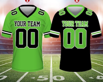 Camiseta de manga corta con cuello en V, nombre y número de equipo personalizados, equipo de fútbol personalizado, camiseta de fútbol personalizada, camiseta de fútbol