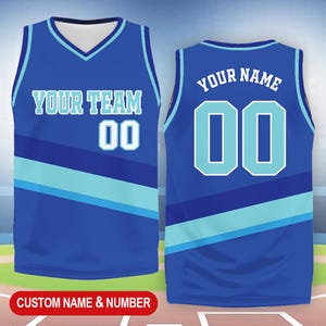 Camiseta de baloncesto personalizada, nombre y número de equipo personalizados, camiseta de baloncesto, camiseta de equipo a juego, crea tu propia camiseta de baloncesto