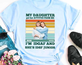 Chemise visage personnalisée, Chemise maman drôle, MA FILLE, Chemise fête des mères, Cadeau pour maman, Cadeaux personnalisés, Collage photo personnalisé, Cadeaux personnalisés