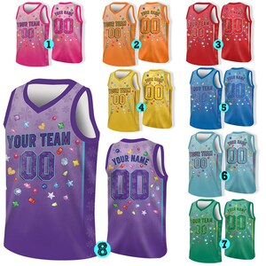 Camiseta de baloncesto personalizada, nombre y número de equipo personalizados, camiseta de baloncesto, camiseta de equipo a juego, crea tu propia camiseta de baloncesto