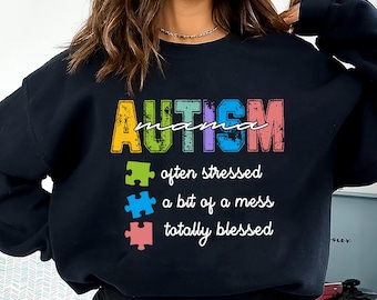 Autismus Mama Shirt, Frauen Autismus Shirt, Autismus Mama Geschenk Shirt, Autismus Bewusstsein Shirt, Autismus Mutter Held, Bewusstsein Autismus, Autismus Mutter Geschenk