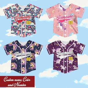 Personalized Team Name And Number Baseball Jersey, Custom Name Baseball Jersey, Baseball Jersey Uniform For Baseball Fans Baseball Lovers
