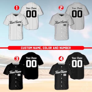 Personalized Team Name And Number Baseball Jersey, Custom Baseball Jersey Shirt, Baseball Jersey Uniform For Baseball Fans Baseball Lovers