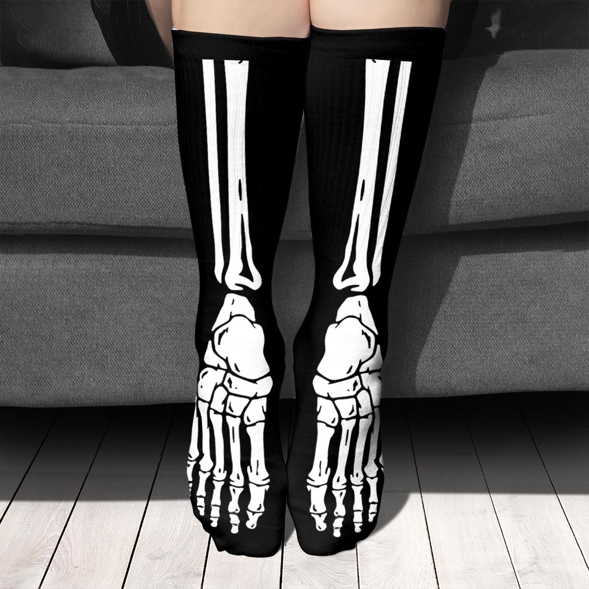 Rhode Island - Calcetines Altos Para Halloween, Color Negro