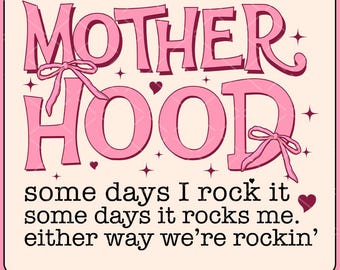 Motherhood Coquette Bow Checker PNG, Retro Mother hood Png, Funny Mom Sarcastic Mama Png, Retro Png Mom shirt Png, Mothers Day png, Mama Png