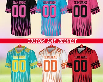 Camiseta de manga corta con cuello en V, nombre y número de equipo personalizados, equipo de fútbol personalizado, camiseta de fútbol personalizada, camiseta de fútbol