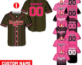 Gepersonaliseerde honkbaltrui, aangepaste naam en nummershirt, teamhonkbalshirt, sporttrui, aangepaste sportkleding, honkbalcadeau, kleding