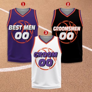 Groom & Groomsmen Jersey Shirts Custom Names And Numbers Jersey, Groomsmen Proposal, Bachelor Party Groomsmen Jersey, Best Man, Groom Shirts