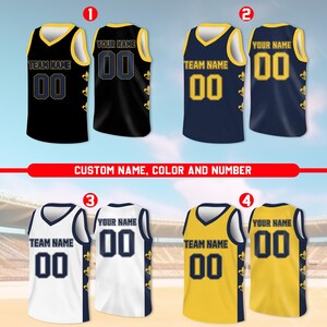 Camiseta de baloncesto personalizada, nombre y número de equipo personalizados, camiseta de baloncesto, camiseta de equipo a juego, crea tu propia camiseta de baloncesto