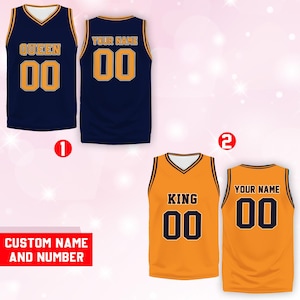 Camiseta de baloncesto personalizada, nombre y número de equipo personalizados, camiseta de baloncesto, camiseta de equipo a juego, crea tu propia camiseta de baloncesto