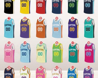Custom Basketball Jersey Team Name & Number, Basketball Jersey Team, Game Day Outfit, Basketball Jersey for Basketball Fan Lovers Players