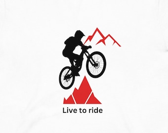 Mountain Biker T-Shirt, Mountain Bike Graphic Tee, Cycling Enthusiast Shirt, Outdoor Adventure Apparel, Trail Riding Gift, Freerider