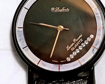 Vintage Diamond Dufonte Watch by Lucien Piccard with tags Never Worn