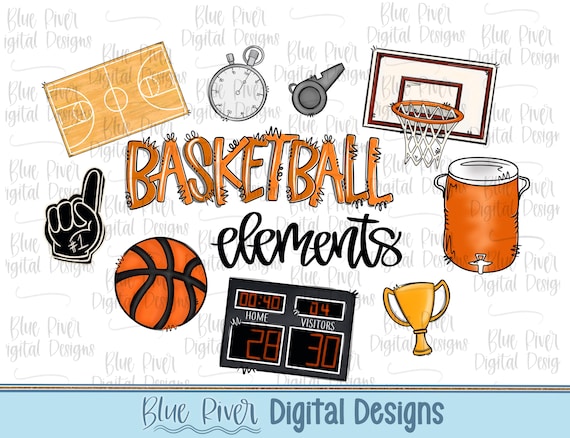 Basketball clipart Basketball elements, Basketball png Basketball clip art Basketball digital download, Basketball stickers Basketball art
