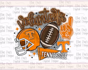 Volunteers png college football, Tennessee football digital download, college football png, volunteers football clipart, TN football PNG