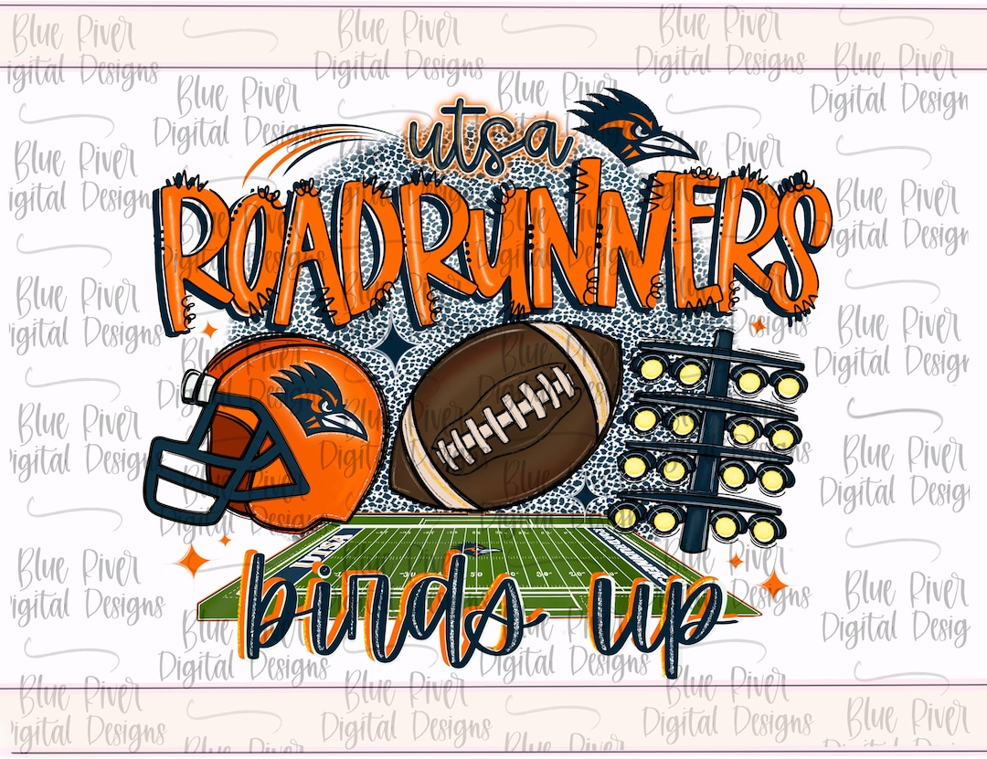 Roadrunners Png, College Football Png, San Antonio Football, Hand Drawn ...
