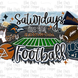Saturdays are for football, college football png, San Antonio football, hand drawn roadrunner clip art, digital download, sa football dtf,