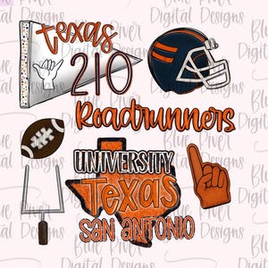 roadrunners png, college football png, San Antonio football, hand drawn roadrunner clip art, digital download, sa football dtf, sublimation