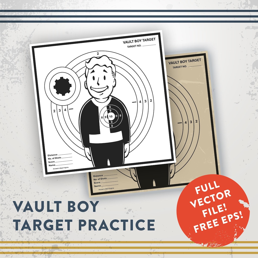 FALLOUT Target Practice Print | VOULT BOY Shooting Range Print File | 2 ...