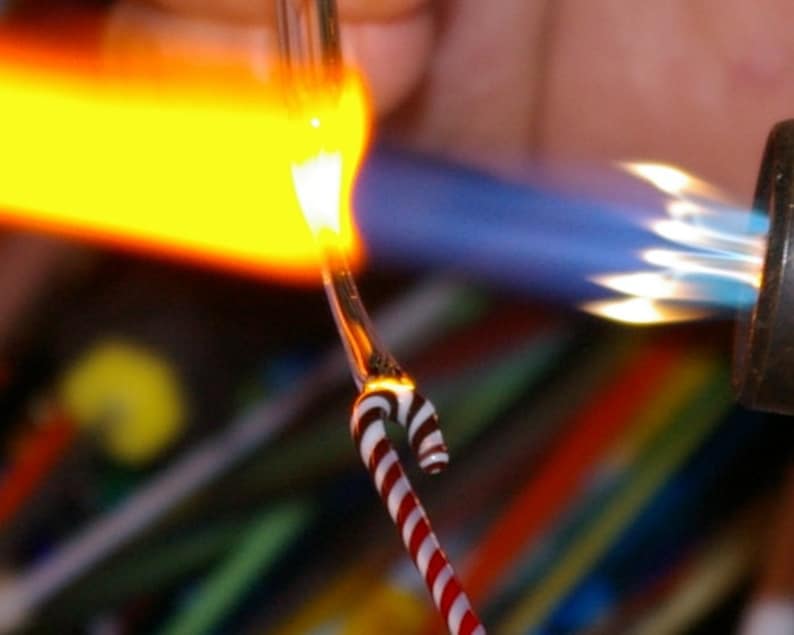 Festive Lampwork Candy Cane Tutorial