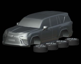 Lexus LX 600 (J310) (2022) 1/87 1/64 1/43 1/32 1/25 1/24 1/18 Kit de carro modelo de resina