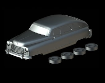 Nash Ambassador Custom Sedan 4 portas (1950) — Kit de modelo de carro em escala 1/87, 1/64, 1/43, 1/32, 1/25, 1/24 e 1/18, impresso em resina.