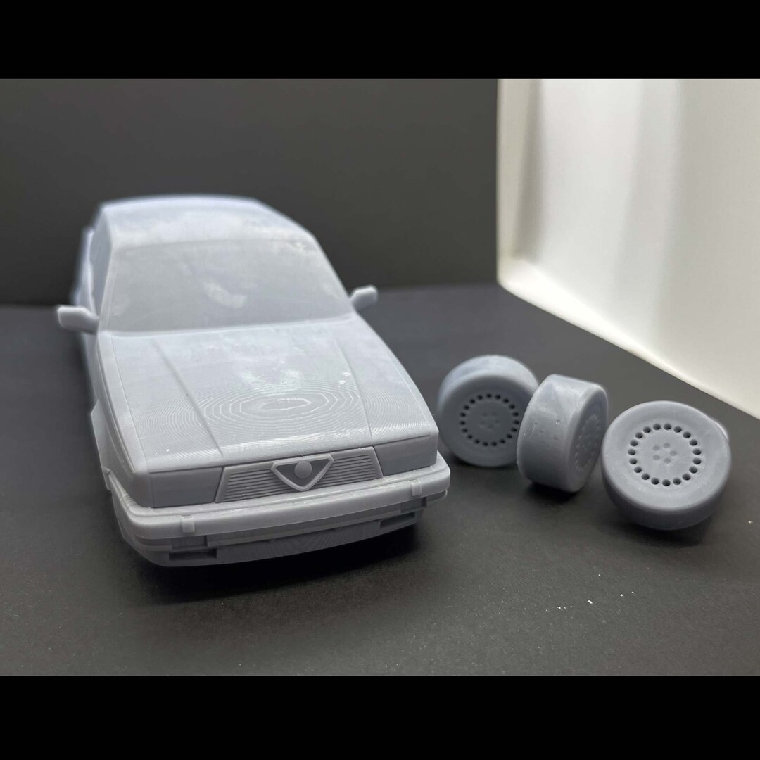 Miniature Alfa Romeo 75 1/87 PCX87 Metallise Grise 1988 Exclusive Avec Model Car World