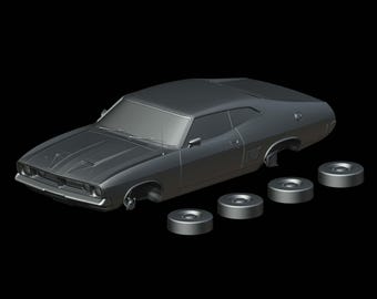 Kit de modelo de carro em resina, escalas 1/87, 1/64, 1/43, 1/32, 1/25, 1/24 e 1/18, impresso em 3D.