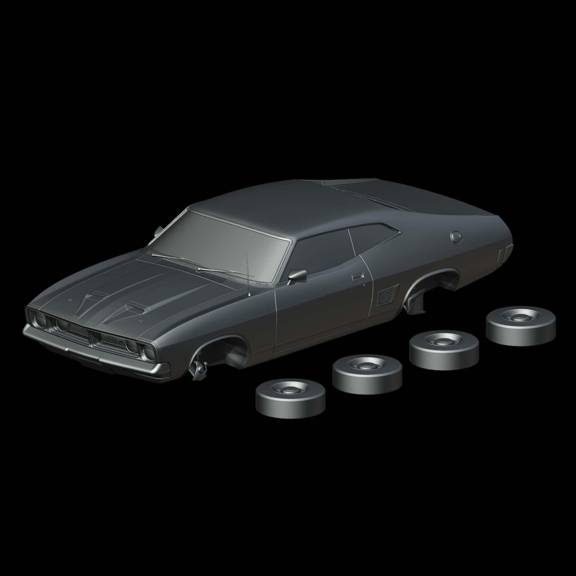 ホビーラジコン FALCON 351 Ford Falcon (XB) 351 GT (1973-1976) 1/87 1/64 1/43 1/32 1/25 1/24