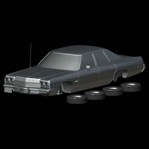 Dodge Monaco 4-Door Sedan (1974) 1/87 1/64 1/43 1/32 1/25 1/24 1/18 Resin model car kit