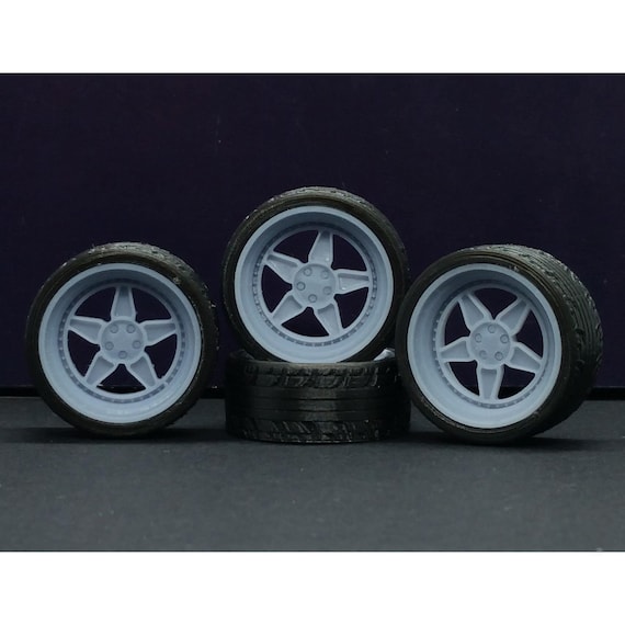 Vossen ERA-2 ホイール＆タイヤセット 1/87 1/64 1/43 1/32 1/24 1/18 