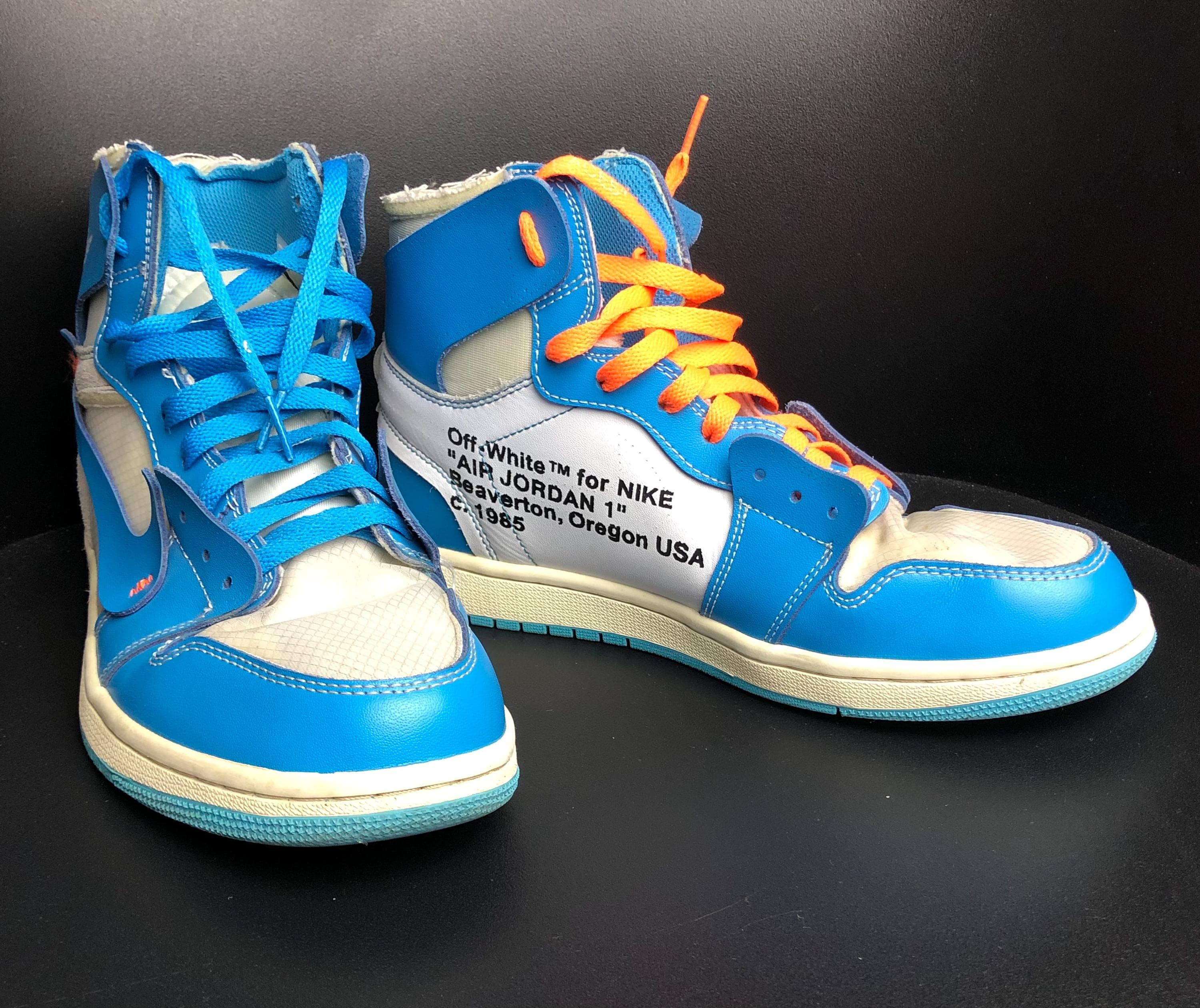 Off White Jordan 1 Unc - Etsy