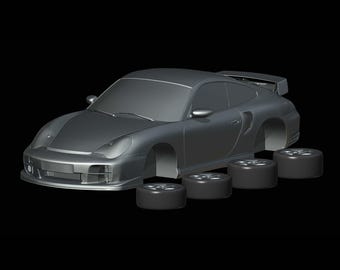 Kit de modelo de carro em resina, escala 1/87, 1/64, 1/43, 1/32, 1/25, 1/24 e 1/18, impresso em 3D.