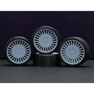 Vossen ML-R1 wheels and tires Set 1/87 1/64 1/43 1/32 1/24 1/18 1/12 AUTOart GMP Exoto Greenlight Minichamps Norev Solido Tamiya Fujimi