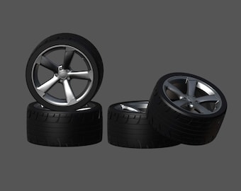 Conjunto de rodas e pneus Audi Rotor Resin 1/87 1/64 1/43 1/32 1/24 1/18 1/12 AUTOart GMP Acme Greenlight Minichamps Norev Solido Tamiya Fujimi