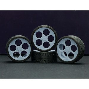 Vossen LC-103 wheels and tires Set 1/87 1/64 1/43 1/32 1/24 1/18 1/12 AUTOart GMP Exoto Greenlight Minichamps Norev Solido Tamiya Fujimi