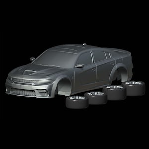 Dodge Charger SRT Hellcat Widebody (2021) 1/87 1/64 1/43 1/32 1/25 1/24 1/18 Resin model car kit